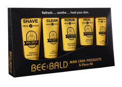Bee Bald 5 Piece Daily Skin Care Regimen Kit