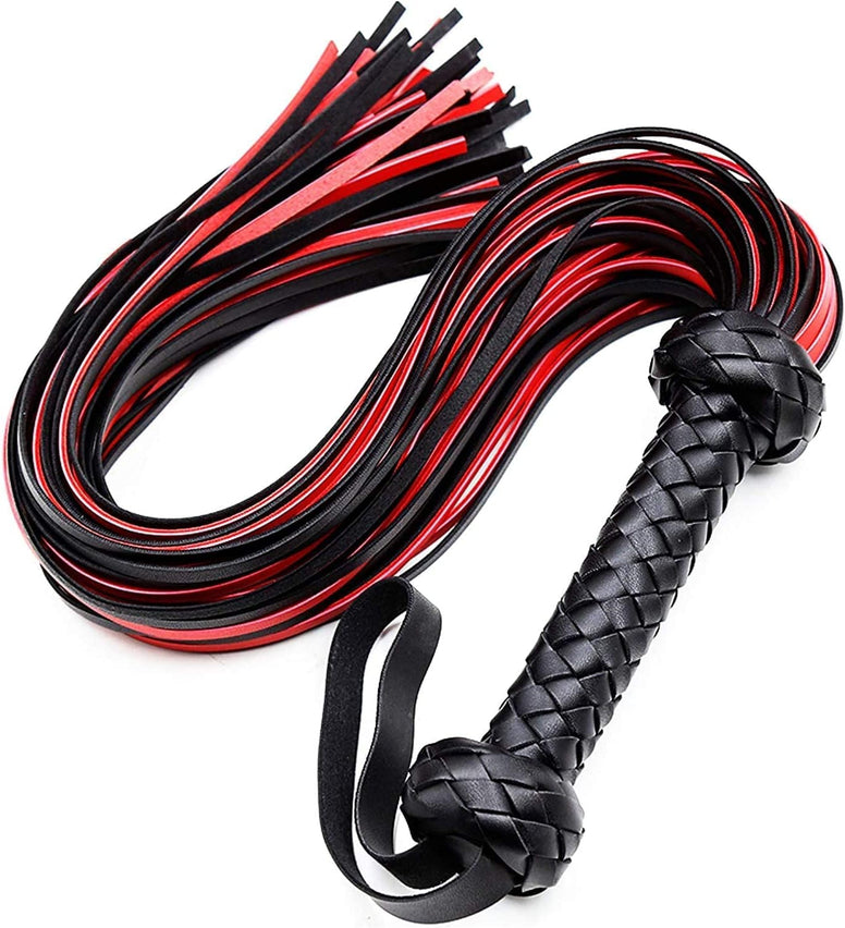 ND Riding Whip Horse Riding Crop Harness (B Red)