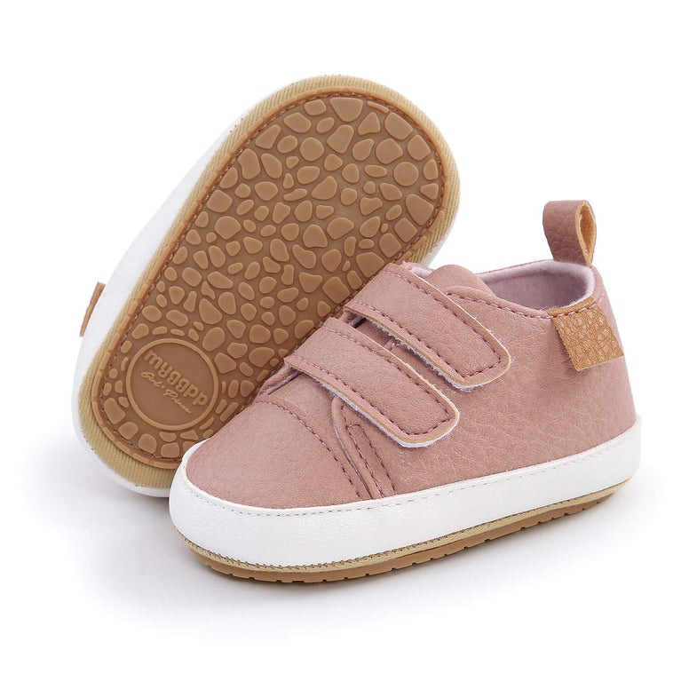 Baby Boys Girls Canvas Sneakers Toddler Anti-Slip Shoes Infant High-top First Walkers Newborn Crib Shoes, for 6 Months baby
