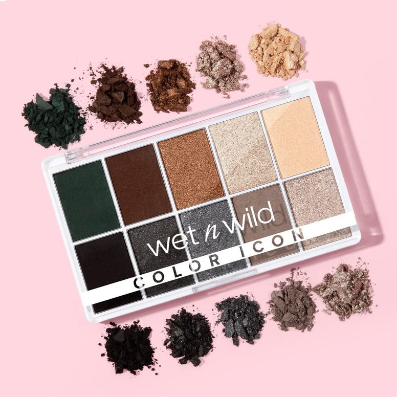 Wet n Wild Color Icon 10-Pan Makeup Palette Lights Off 0.42 Ounce 0.42 Ounce (Pack of 1)