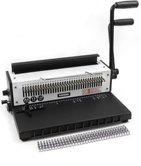 Rayson Wire Binding Manual Machine TD-1500B34,Binding Capacity 120 sheets (A4,80g),15 Sheet Punching Capacity,3:1 Pitch 34 Hole Book Binder,Wire Binding Machine