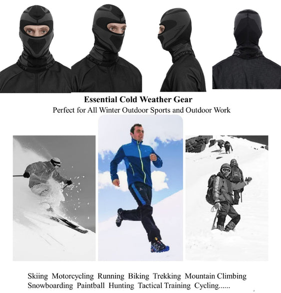 Ski Mask Balaclava Winter Full Face Mask for Men Women Cold Weather Wind Protection Gear for Skiing Snowboarding Ride Running