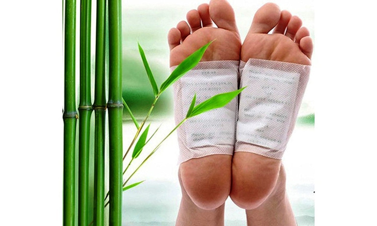 Almand Drake Kinoki Cleansing Detox Foot Patches 10 Adhesive Pads Kit Natural Unwanted Toxins Remover (Multicolour)