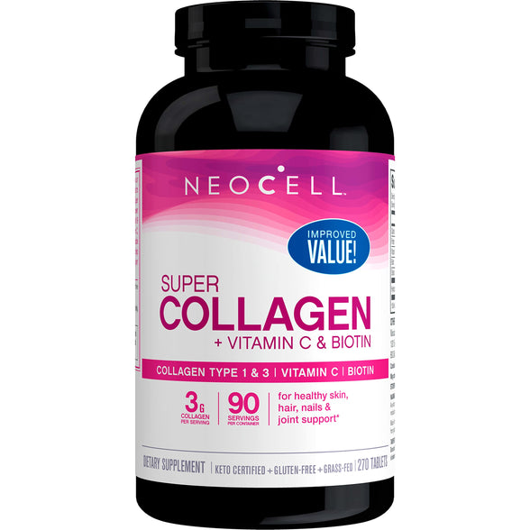 NeoCell Super Collagen + Vitamin C + Biotin 270 Tablets