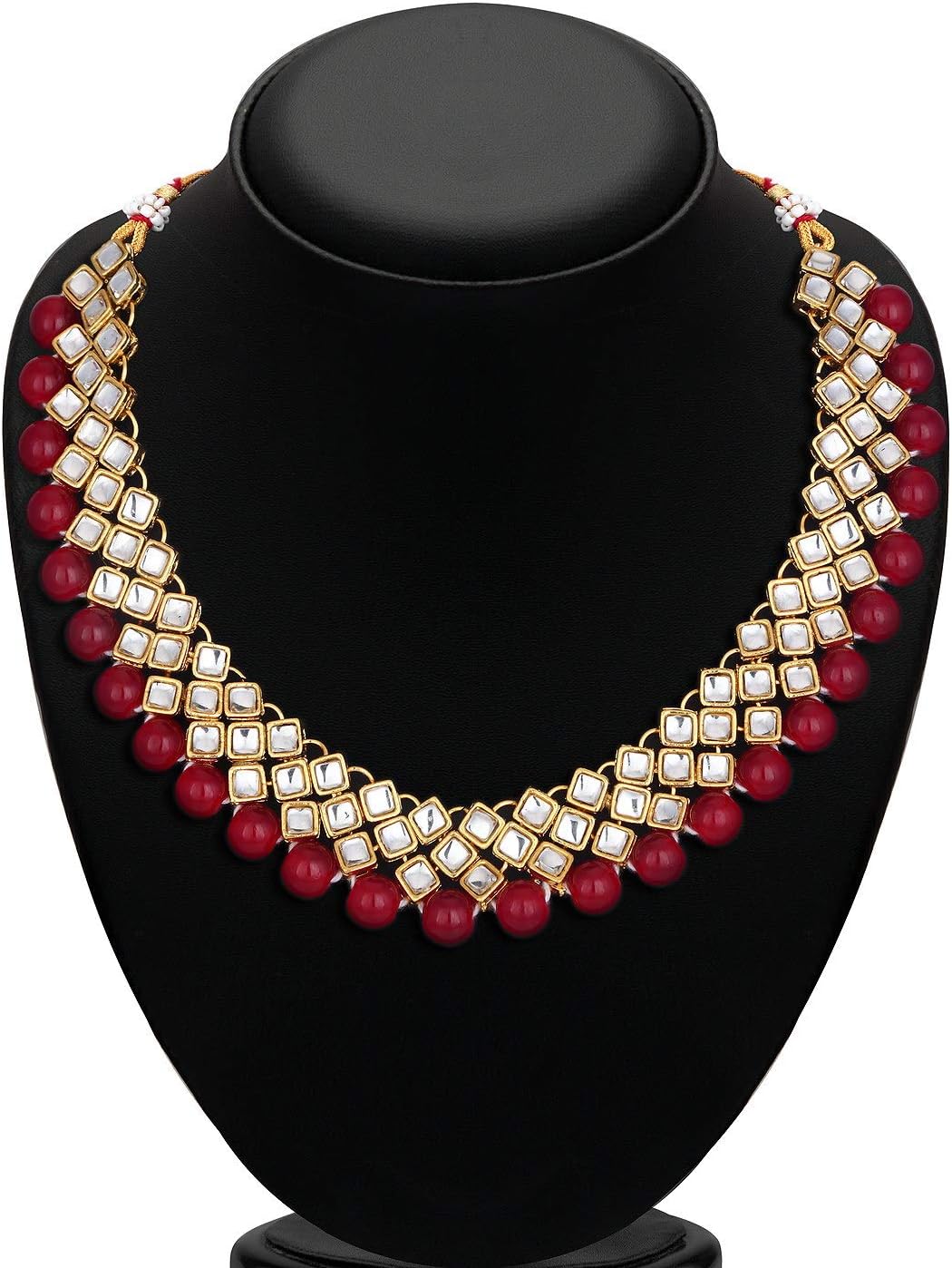 Sukkhi Exotic Kundan Gold Plated Wedding Jewellery Choker Necklace Set for Women (N73524)