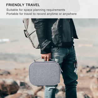 Mavic Mini 2 Carrying Case, Handheld Carrying Case for DJI Mavic Mini 2 Drone Accessories Large Capacity Storage Travel Box Waterproof Drone Storage Bag Compatible with DJI Mini 2 Drone (Grey)