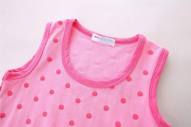 Mud Kingdom Kids Outfits Polka Dot Tank Top and Short Clothes Sets Holiday 2 Y