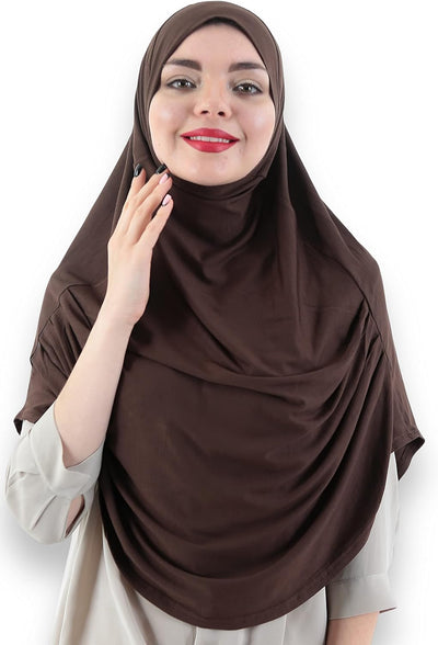 Avanos Easy Wear Soft Hijab for Women, Instant Hijab Long Scarf, Jersey Turbans Prayer Muslim Abayas Dress Clothes Jilbab