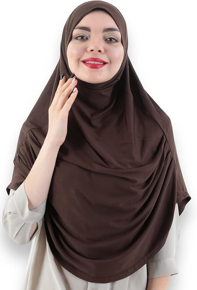 Avanos Easy Wear Soft Hijab for Women, Instant Hijab Long Scarf, Jersey Turbans Prayer Muslim Abayas Dress Clothes Jilbab