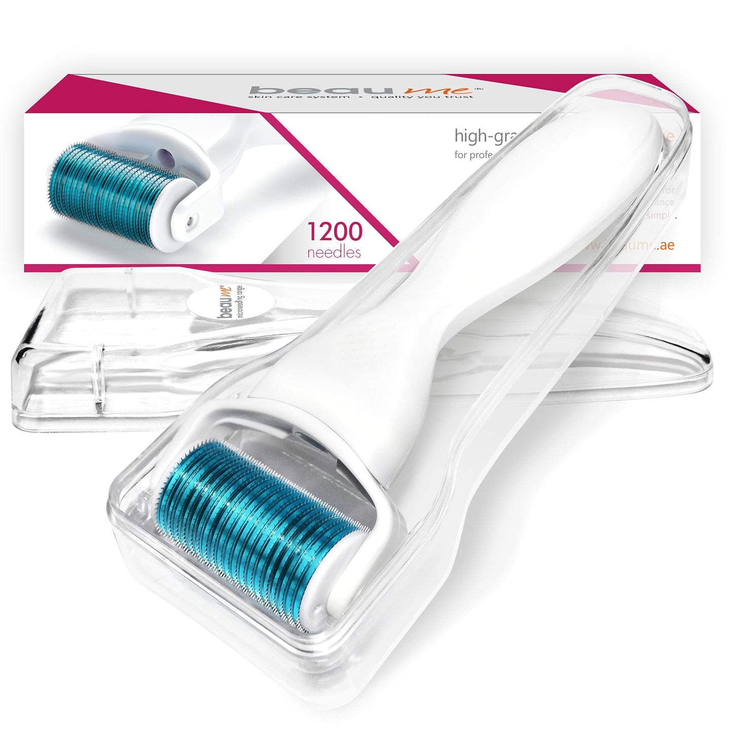 BEAUME® Body Dermaroller with 1200 needles (0,20-1,50mm) • Exchangeable attachment • the Original • certified in Germany (0,50mm)