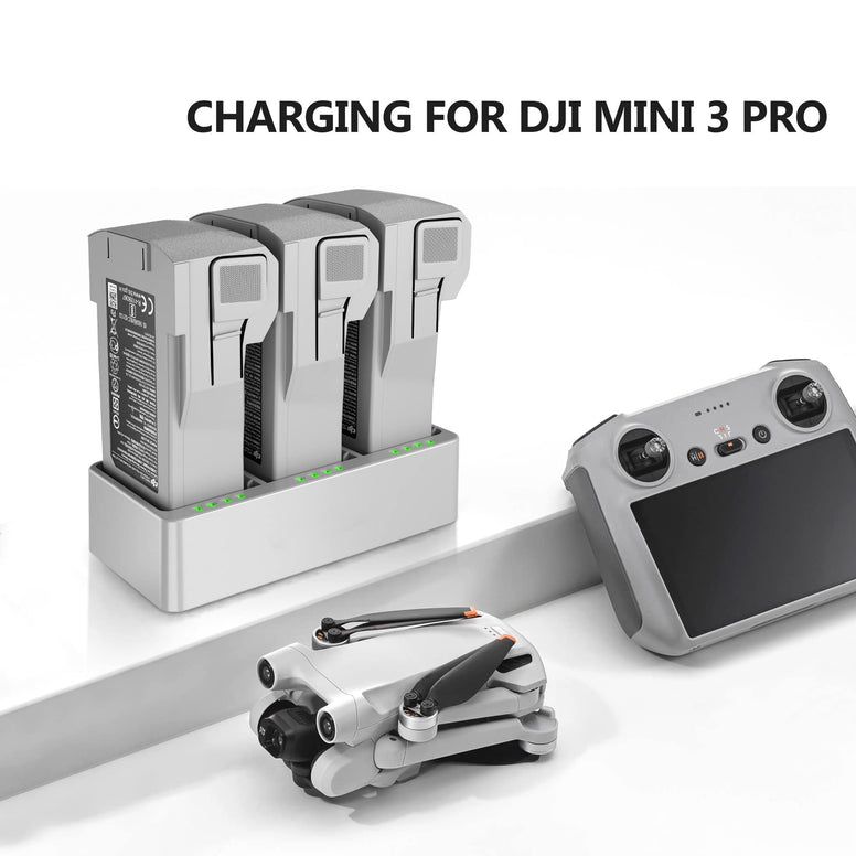 مركز شحن بطارية لـ DJI Mini 3 Pro/Mini 3 ، مركز شحن صغير 3 Pro ثنائي الاتجاه لملحقات DJI Mini 3 Pro/Mini 3 ، شحن 3 بطاريات