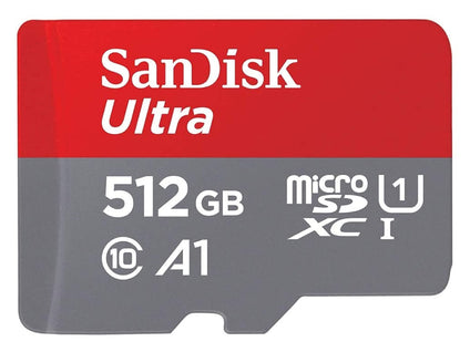 SanDisk Ultra 512GB UHS-I MicroSD Card Works with Insta360 Action Camera ONE RS 1-Inch 360 (SDSQUAC-512G-GN6MN) U1 A1 Class 10 Bundle with (1) Everything But Stromboli MicroSDXC Memory Card Reader