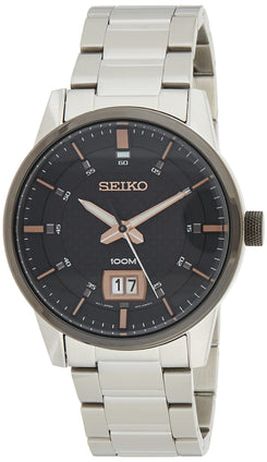 SEIKO Men's Quartz Watch, Analog Display and Stainless Steel Strap SUR285P1