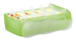 HAN 998-603, CROCO Flashcard Index Box. For learning vocabulary in an ingeniously simple way, A8, translucent green