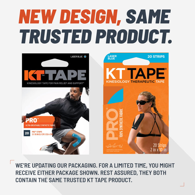 KT Tape Pro 20 Strip Synthetic Precut Kinesiology Tape