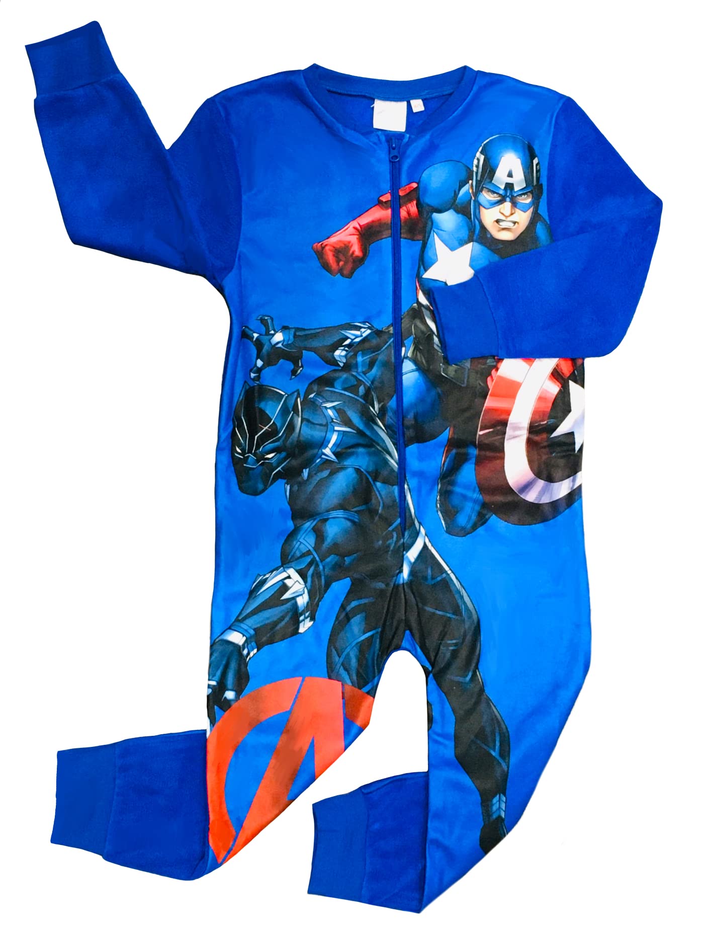 MARVEL Avengers Boys Fleece Onesie All in One Pyjamas Kids Avengers Sleepsuit Onezee 9-10 Years