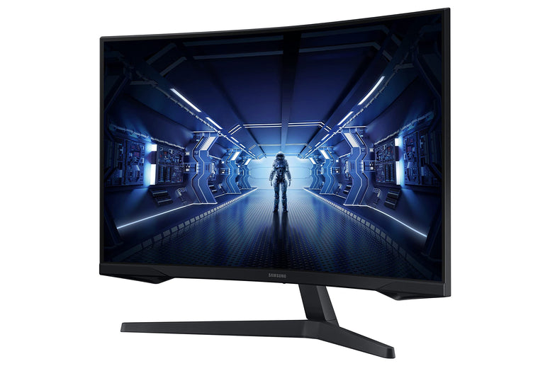 Samsung 27" Odyssey G5 LC27G55, 1000R Curved Gaming Monitor with 144Hz Refresh Rate & 1ms Response Time, WQHD Resolution, AMD FreeSync Premium - LC27G55TQBMXUE Black