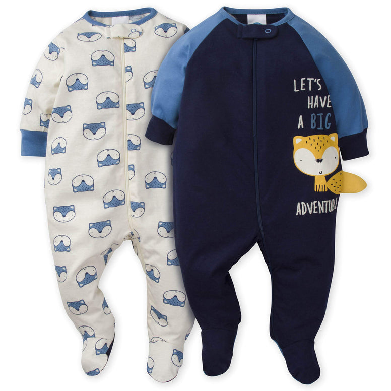 Gerber Baby Boys' 2-Pack Sleep 'N Play 3-6 Monts