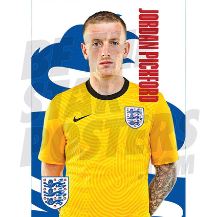 Be The Star Posters England National Team Jordan Pickford 20/21 A3 Football Poster/Print/Wall Art - Officially Licensed Product - Available in Size A3