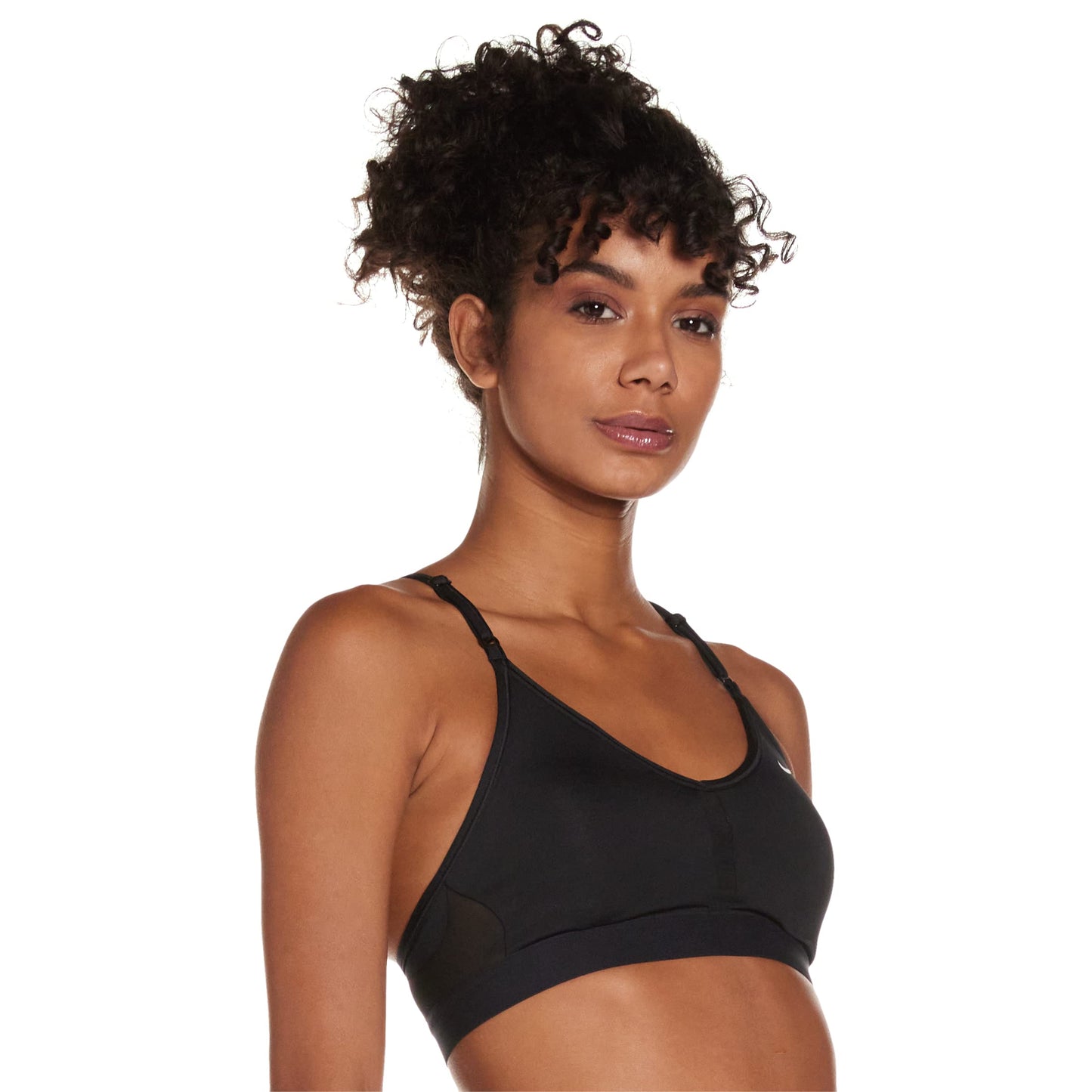 Nike Womens Dri Fit Indy V-Neck Bra