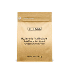 Hyaluronic Acid Powder (1 oz) by Pure Organic Ingredients, Highest Purity, Food & Cosmetic Grade, Skin Care, Eco-Friendly Packaging
