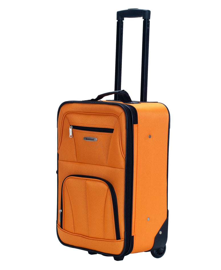 Rockland Fashion Softside Upright Luggage Set, Color, One Size, Fashion Softside Upright Luggage Set