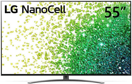 LG NanoCell TV 55 Inch NANO86 Series Cinema Screen Design 4K Cinema HDR webOS Smart with ThinQ AI Local Dimming, Black, 55NANO86VPA, Smart TV