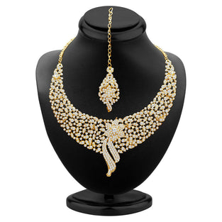 Sukkhi Wedding Jewellery Austrian Diamond Choker Necklace Set For Women