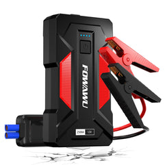 FOWAWU 2500A 22800mAh Car Jump Starter,Water-Resistant Jump Starter Battery Pack(8.5L Gas,6.5L Diesel),Battery Jumper Starter Portable with USB/LED Light