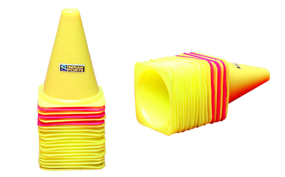 SIMRAN SPORTS Football Cones, Football Field Marking Equipment, Football Training & Playing Field Equipment, Cone Marker, Cone Markers for Sports 6 Inch