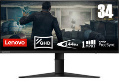 Lenovo 66A1GACBUK Gaming Monitor LED 34 inches, Black