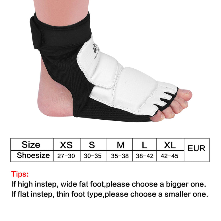Taekwondo Foot Protector Gear, Ankle Brace Support Pad Feet Guard for MMA UFC Martial Arts Fight Training Sparring Kung Fu Kickboxing,Tae Kwon Do Feet Protective TKD Foot Gear for Men Women Kids