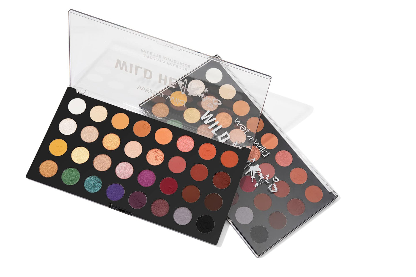 wet n wild Artistry Eyeshadow Makeup Palette Wild Heart, 32-Piece Makeup Set, Highly-Pigmented Matte, Shimmer, Metallic Finishes, Long Lasting, Blendable, Make Up Eye Shadows Cosmetics