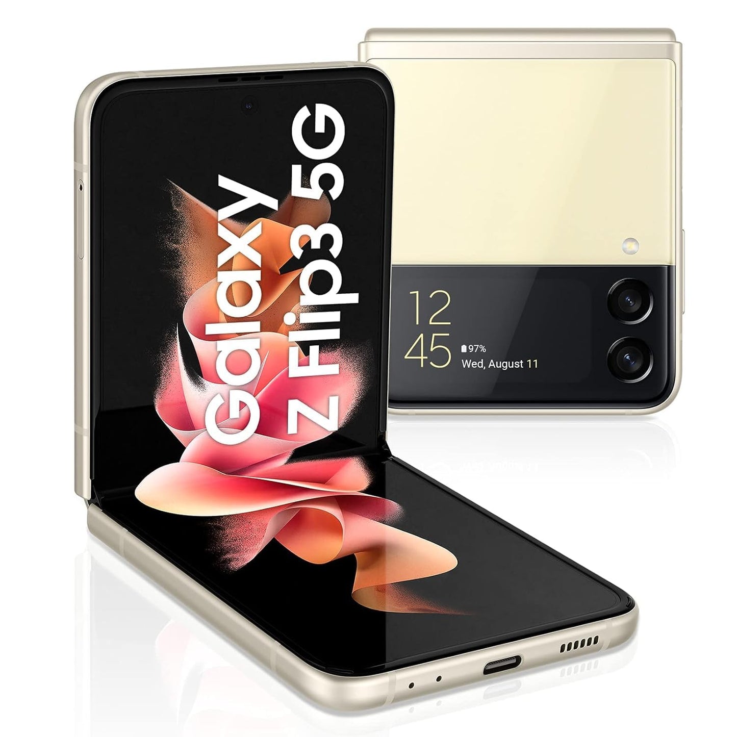 Samsung Galaxy Z Flip3 5G Smartphone Sim Free Android Folding phone 256GB Cream (UK Version)