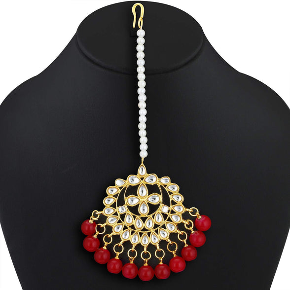 Sukkhi Glorious Kundan Gold Plated Choker Necklace Set for Women (N73542_D1)