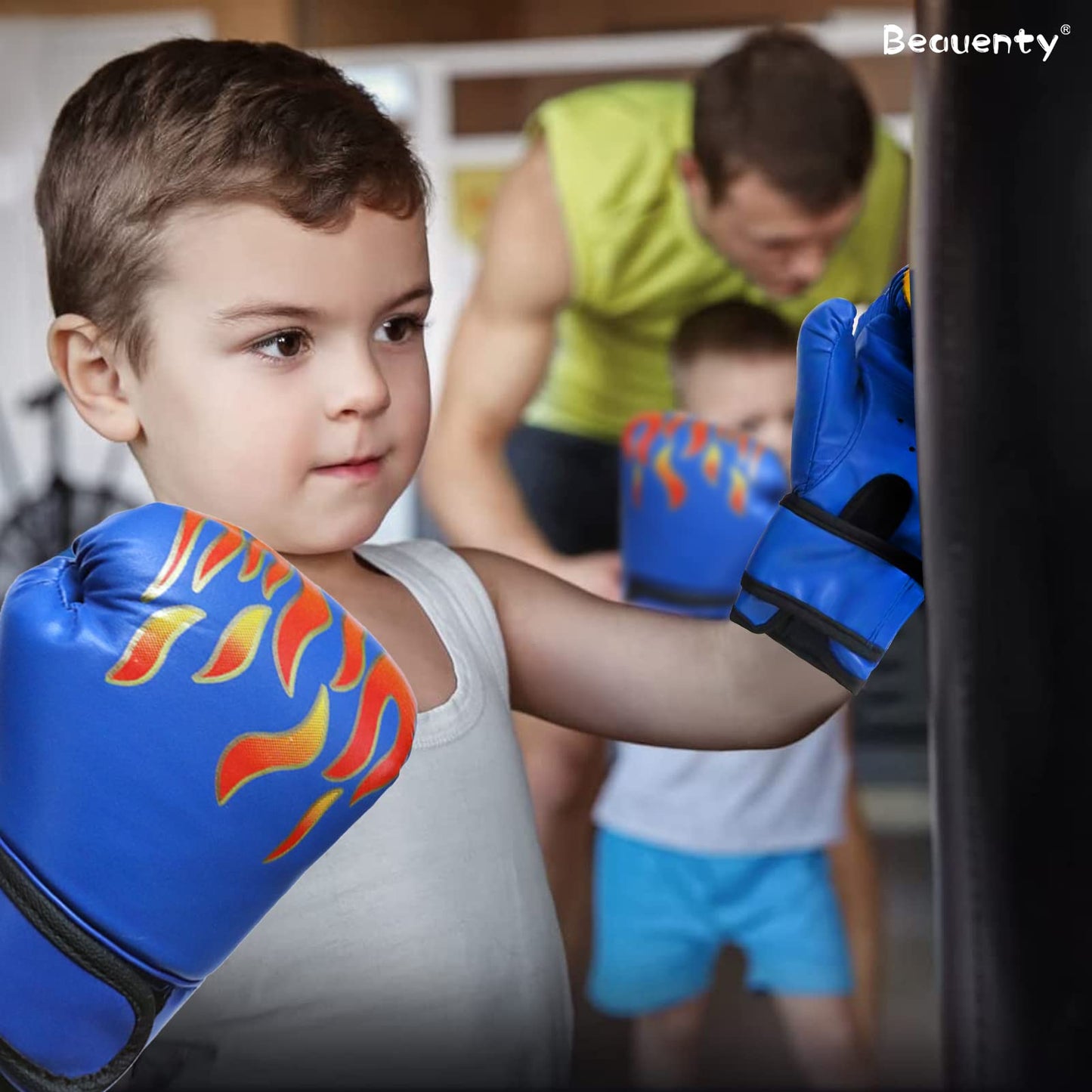 Beauenty Kids Boxing Gloves,Training Gloves Youth and Toddler Boxing Gloves,Ventilated Palm Multi Layered, for Punching Bag Kickboxing Muay Thai Mitts