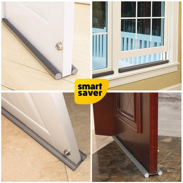 Smart Saver 36 Inch Under Door Draft Stopper, Sound Proof Reduce Noise,Energy Saving Under Door Draft Stopper Door Weather Stripping - Pack of 3