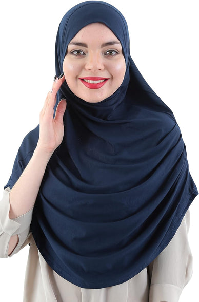 Avanos Easy Wear Soft Hijab for Women, Instant Hijab Long Scarf, Jersey Turbans Prayer Muslim Abayas Dress Clothes Jilbab