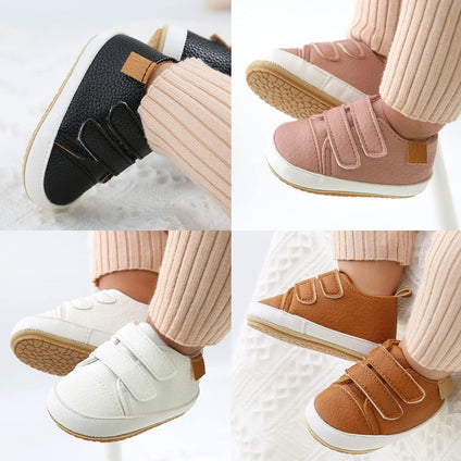 Baby Boys Girls Canvas Sneakers Toddler Anti-Slip Shoes Infant High-top First Walkers Newborn Crib Shoes, for 6 Months baby