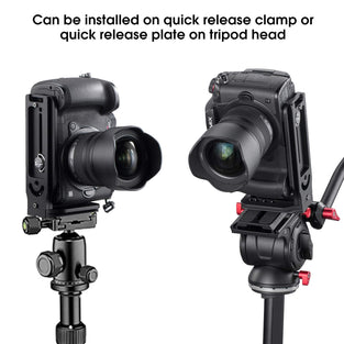 DSLR Camera L-type Quick Release Plate Vertical Horizontal Switching Tripod Quick Release Board Compatible with Canon/Nikon/Sony/DJI/Osmo/Ronin/Zhiyun Stabilizer Tripod Monopod