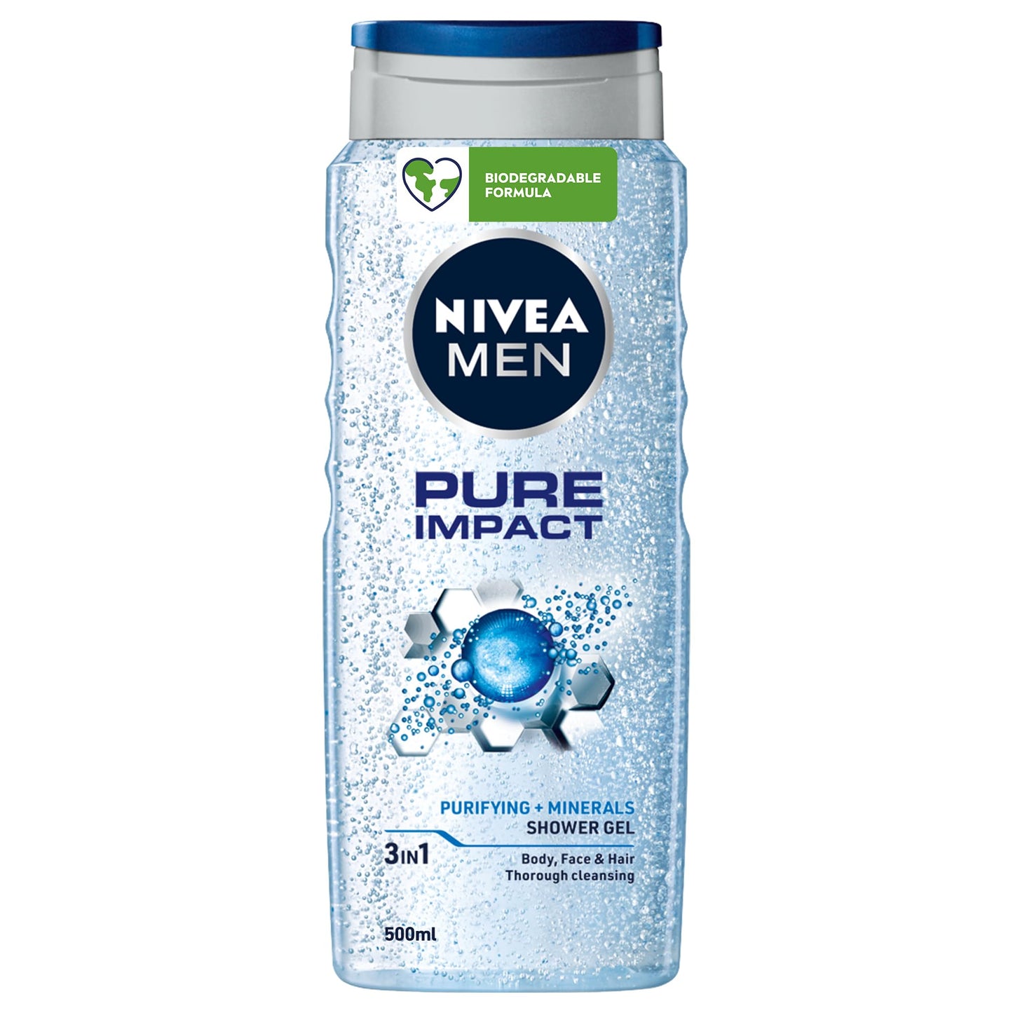 NIVEA MEN Pure Impact Shower Gel 500ml
