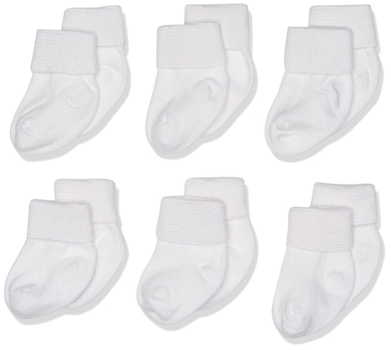 Jefferies Socks Baby Boys' Newborn Turn Cuff Bootie 6 Pair Pack