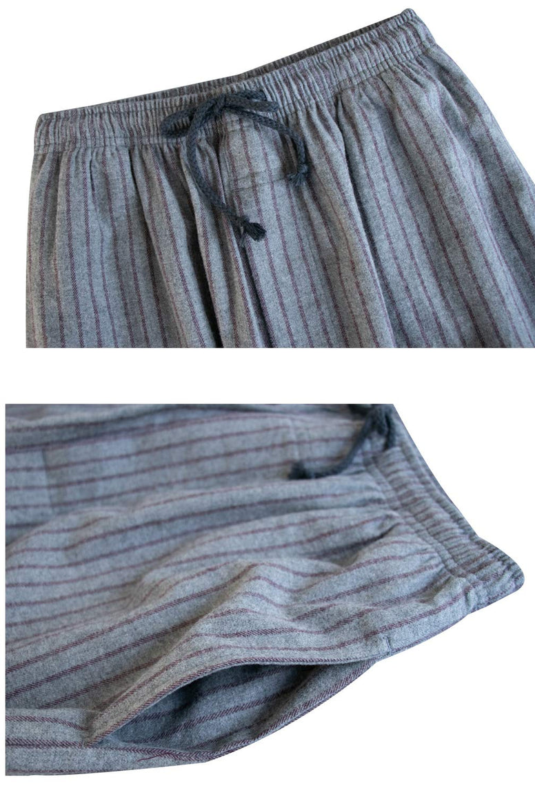 Big Boy's Cotton Plaid Pajama Pants Lounge Long Pants Loose Size 10-12 Years