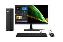 Acer Aspire Desktop Pc With 23.8" Monitor, Intel Core i3-10105 (10th Gen) 4-core Processor, Intel Uhd Graphics 630 8GB Ddr4, 256gb Nvme M.2 Ssd, Black, Windows 10 Home, XC-1660G-UW94