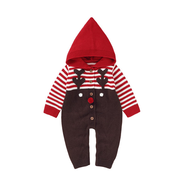 VICROAD Newborn Baby Romper Christmas Jumper Jumpsuit Baby Boys Girls Onesies Outfits Clothing (0-3 Months)