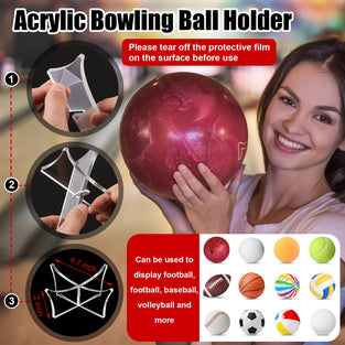 Wettarn 9 Pcs Bowling Ball Cleaner Kit, Including 6 Pcs Bowling Sanding Pad, Microfiber Bowling Ball Towel, See Saw Bowling Ball Polisher, Acrylic Bowling Ball Stand Bowling Accessories