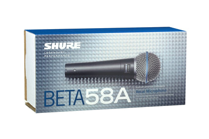 Shure BETA 58A, Vocal Microphone, Professional Voice Recording, Steel Mesh Grille, Great for Live Singing, PC Streaming, Podcasting & Home Studio