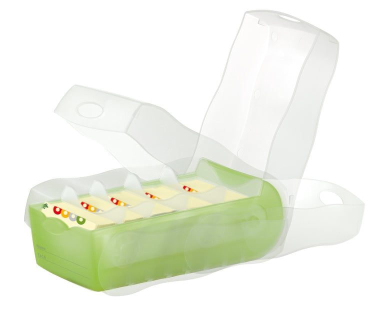 HAN 998-603, CROCO Flashcard Index Box. For learning vocabulary in an ingeniously simple way, A8, translucent green