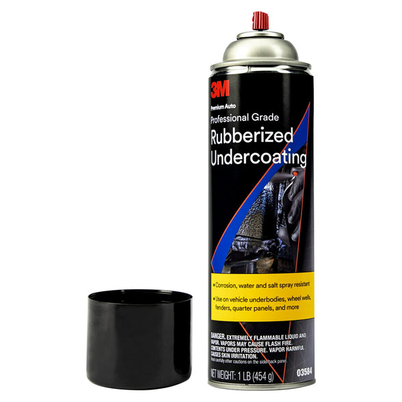 3M Professional Grade Rubberized Undercoating, Corrosion, Water and Salt Spray Resistant, 03584, 16 oz. Aerosol