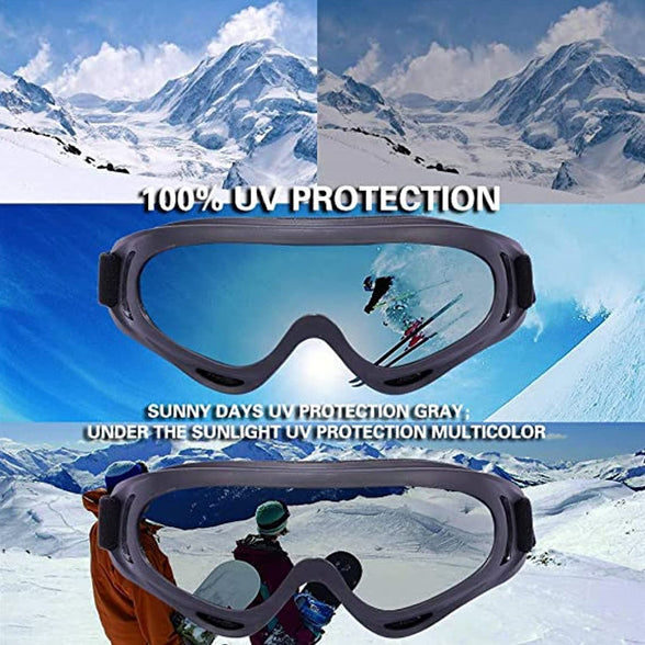 JZS Outdoor Sports Goggles Ski Winter Snow Goggles Over Glasses for Adults Kids Outdoor Sports Goggles